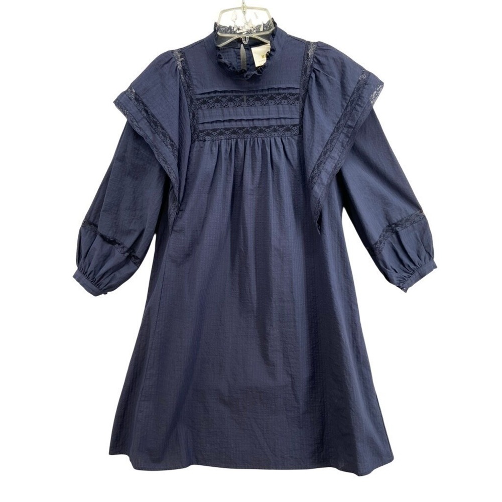 MAEVE Anthropologie Dress Sz 0 Fleetwood Ruffle Peasant Cottagecore Prairie